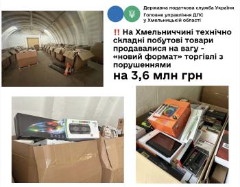 На Хмельниччині технічно складні побутові товари продавалися на вагу - «новий формат» торгівлі з порушеннями на 3,6 млн грн